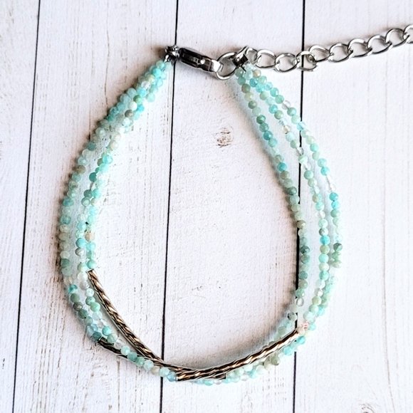 Amazonite Gemstone Bracelet - Picture 3 of 3